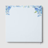 Pretty Forget-me-nots In Loving Memory Guest Book Gastenboek (Achterkant)
