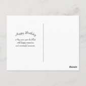 Pretty Gele Bomen Berg Verjaardag Briefkaart (Achterkant)