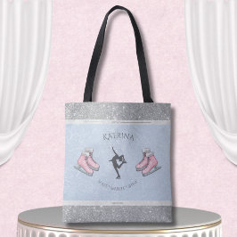Pretty Girl IJsbaan Kunstschaatsen Boodschappentas Tote Bag