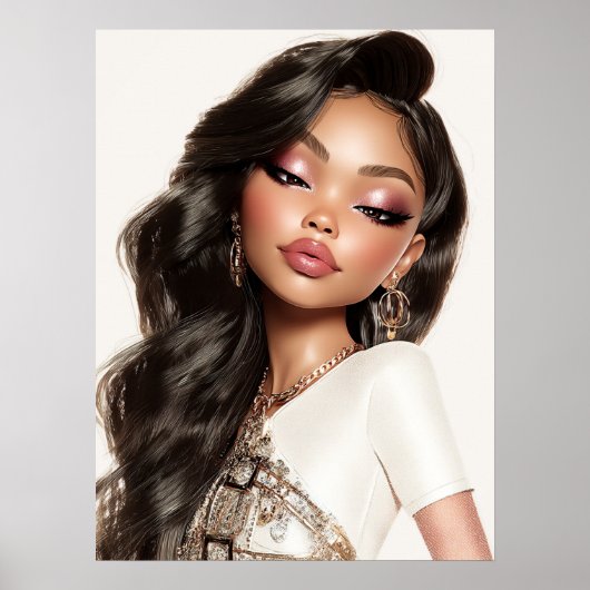 Pretty Girl Print, Value Poster Paper (Semi-Gloss) (Voorkant)