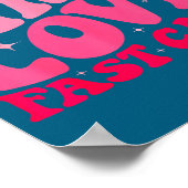 Pretty Girls Love Fast Funny Saying Jokes Retro Gr Poster (Hoek)