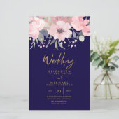 Pretty Girly Budget Rosegold Blush Roze Bloem A9 (Staand voorkant)