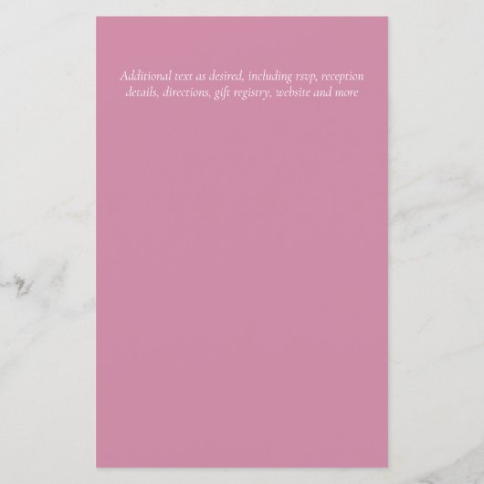 Pretty Girly Roze Gouden Budget Save Dates (Achterkant)