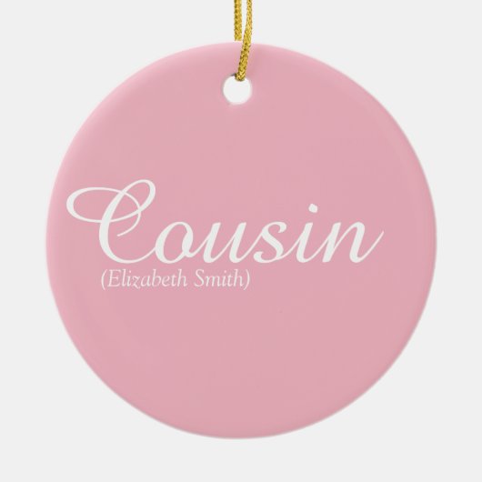 Pretty Girly Roze Script Cool nicht definitie Keramisch Ornament (Voorkant)
