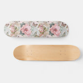 Pretty Girly Vintage Decoupage Inspired Skateboard (Horizontaal)