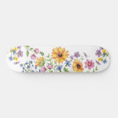Pretty Girly Wildflowers Skateboard (Horizontaal)