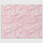 Pretty Glam Roze Blos Elegante Bruidsjurk Cadeaupapier (Vlak)