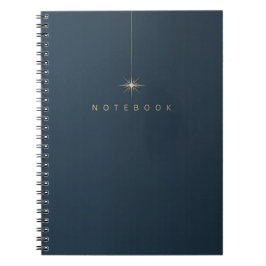 Pretty Gold & Ocean Blue Eenvoudig Notitieboek