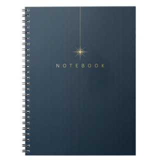 Pretty Gold & Ocean Blue Eenvoudig Notitieboek