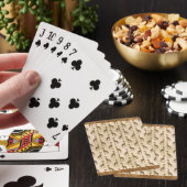 Pretty Gouden Giraffe Chic Pokerkaarten (Insitu)