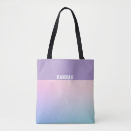 Pretty Gradient Pink Purple Tote Bag