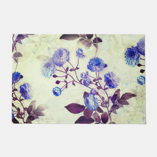 Pretty Green met paarse bloemenprint Deurmat
