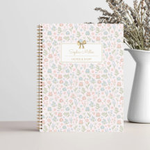 Pretty Green Roze Bloempatroon met Strik Monogram