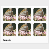 Pretty grote vlinder vierkante sticker (Vel)