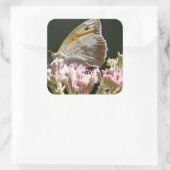 Pretty grote vlinder vierkante sticker (Tas)