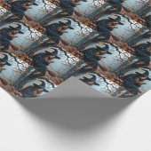 Pretty Halloween Witch Texting on a Cell Phone Cadeaupapier (Hoek)