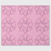 Pretty heart circle pattern cadeaupapier (Vlak)