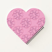 Pretty heart circle pattern notitieboek (Achterkant)