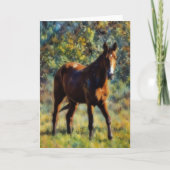 Pretty Horse in Pasture Peaceful Art Card Kaart (Voorkant)