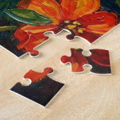 Pretty Impasto Ara Papegaai | Blanco Legpuzzel (Zijkant)