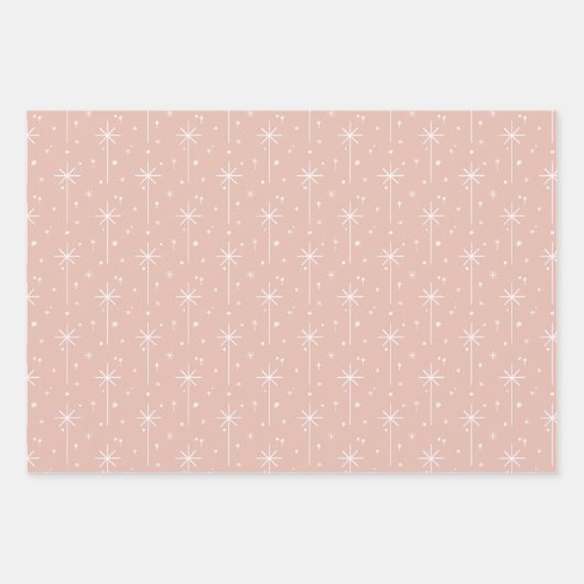Pretty in Pink 3 pack Gift Wrap Inpakpapier Vel (Voorkant 3)