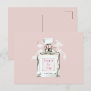 Pretty in Pink Blush Boog Parfumfles Briefkaart