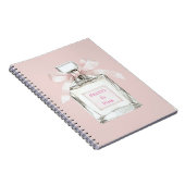 Pretty in Pink Blush Bow Parfumfles Notitieboek (Rechterzijde)