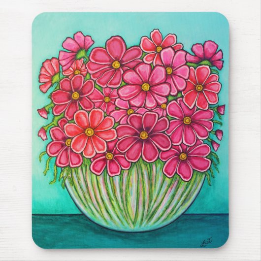 Pretty in Pink Cosmos Muismat van Lisa Lorenz (Voorkant)