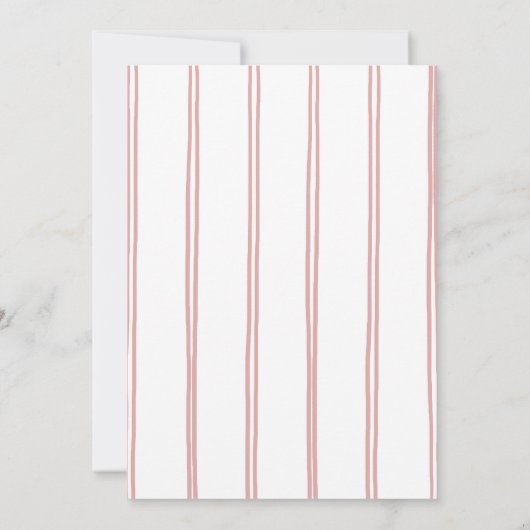 Pretty in Pink Floral Bridal Shower  Kaart (Achterkant)