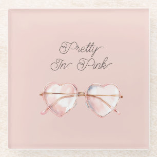 Pretty in Pink Hart Zonnebril Glazen Onderzetter