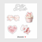Pretty in Pink Hart Zonnebril  Sticker (Vel)