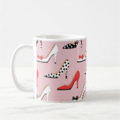 Pretty in Pink Hoge Hak Koffiemok (Links)
