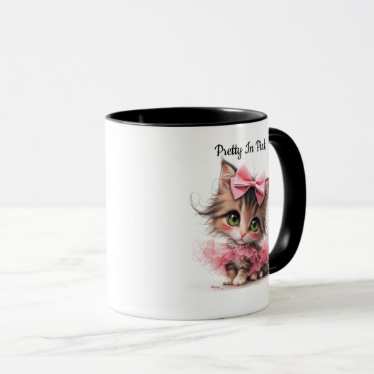 Pretty In Pink. – Kitten Mug Mok (Voorkant rechts)