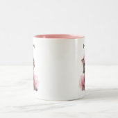 Pretty in Pink – Kitten Mug Tweekleurige Koffiemok (Center)