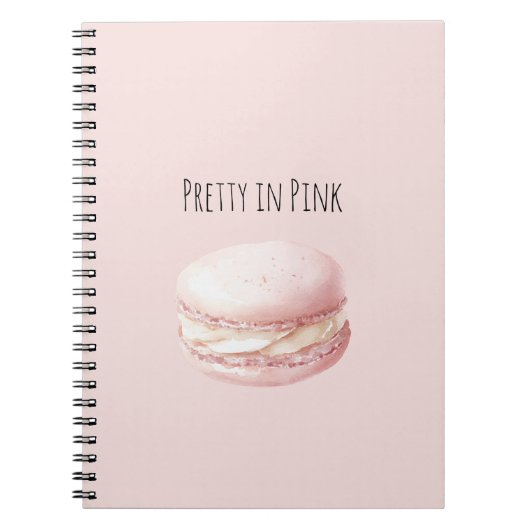 Pretty in Pink Macaron Notitieboek (Voorkant)