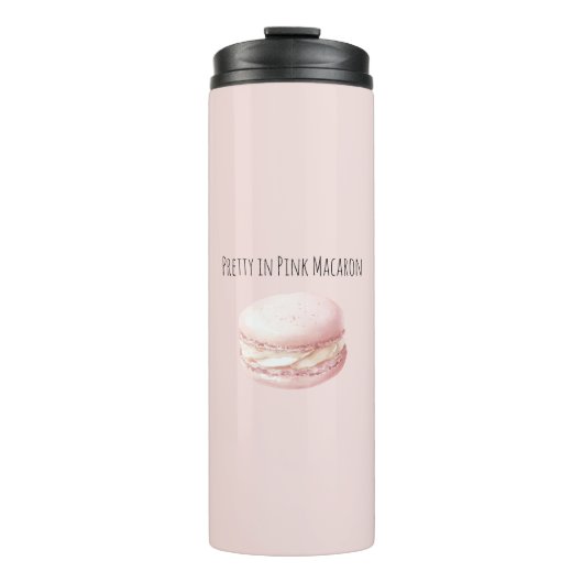 Pretty in Pink Macaron Thermosbeker (Voorkant)