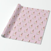 Pretty in Pink nagellak bruidsfeest Cadeaupapier (Uitgerold)