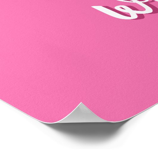 Pretty in Pink Nails Poster (Hoek)