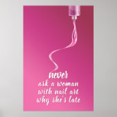 Pretty in Pink Nails Poster (Voorkant)