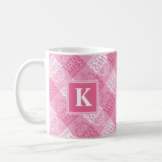 Pretty In Pink Pattern | Monogram Koffiemok (Links)