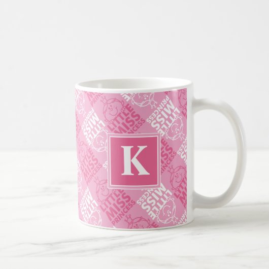 Pretty In Pink Pattern | Monogram Koffiemok (Rechts)