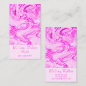Pretty In Pink Roze Blos Blush Roze Visitekaartje (Voorkant / Achterkant)