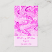 Pretty In Pink Roze Blos Blush Roze Visitekaartje (Voorkant)