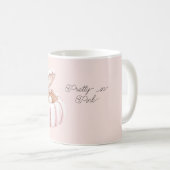 Pretty in Pink Strik Pompoen Parel Koffiemok (Voorkant rechts)