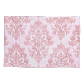 Pretty in Pink Victorian Damask Watercolor Pattern Kussensloop (Achterkant)