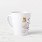 Pretty in Pink Witte Nagellak Latte Mok (Linkerhoek)