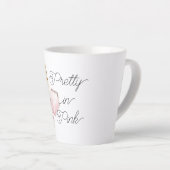 Pretty in Pink Witte Nagellak Latte Mok (Rechterhoek)