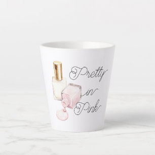 Pretty in Pink Witte Nagellak Latte Mok