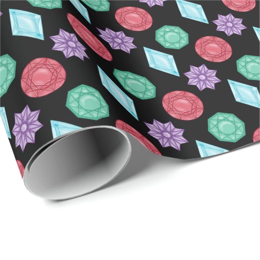 Pretty Jewels Pattern Cadeaupapier (Rol Hoek)