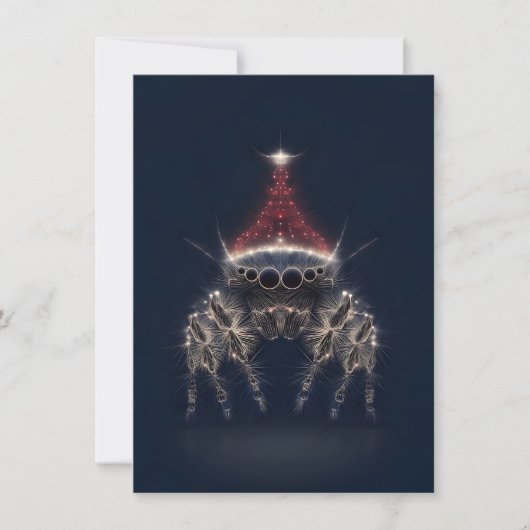 Pretty Jumping Spider Christmas Cards Feestdagenkaart (Voorkant)